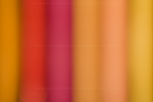 Horizontal Photograph of Abstract Yellows and Pinks, Maximalist Decor
