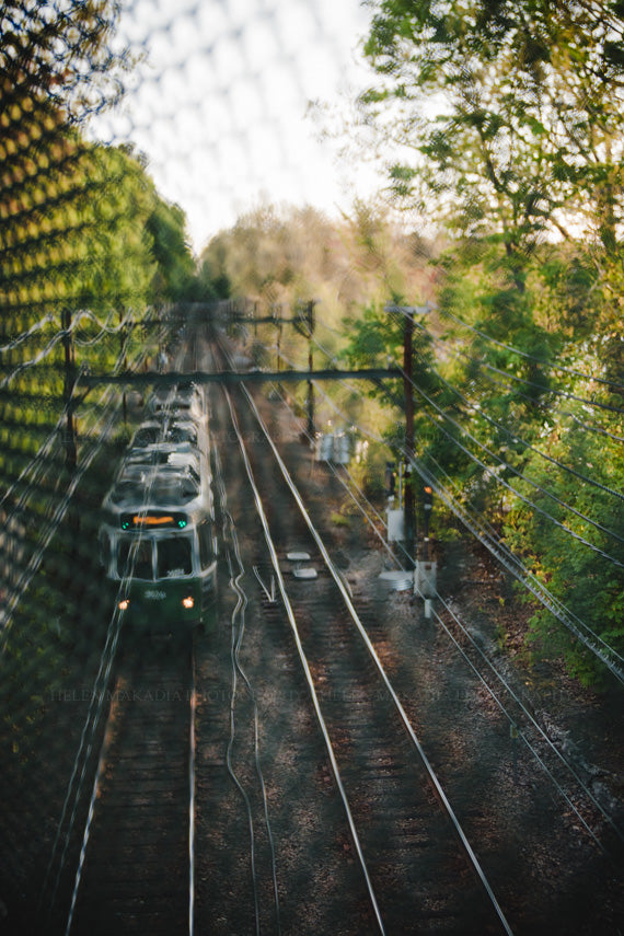 Photograph of the D Line Green Line in Boston MA