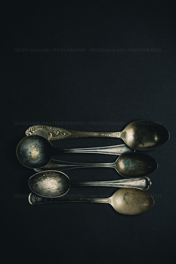 Old Vintage Spoons Photograph