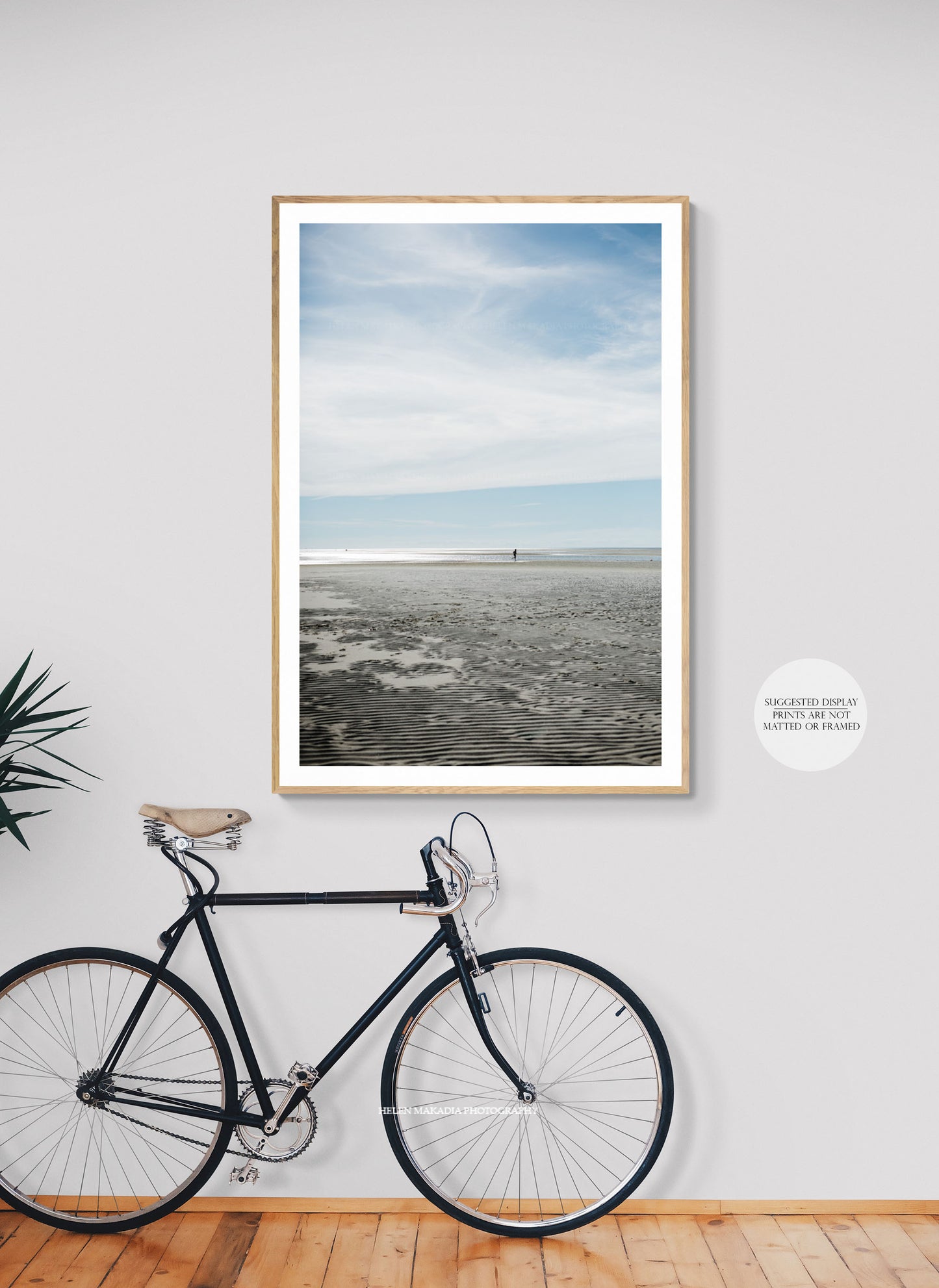 Runner on the Sand Flats Framed in an Entryway