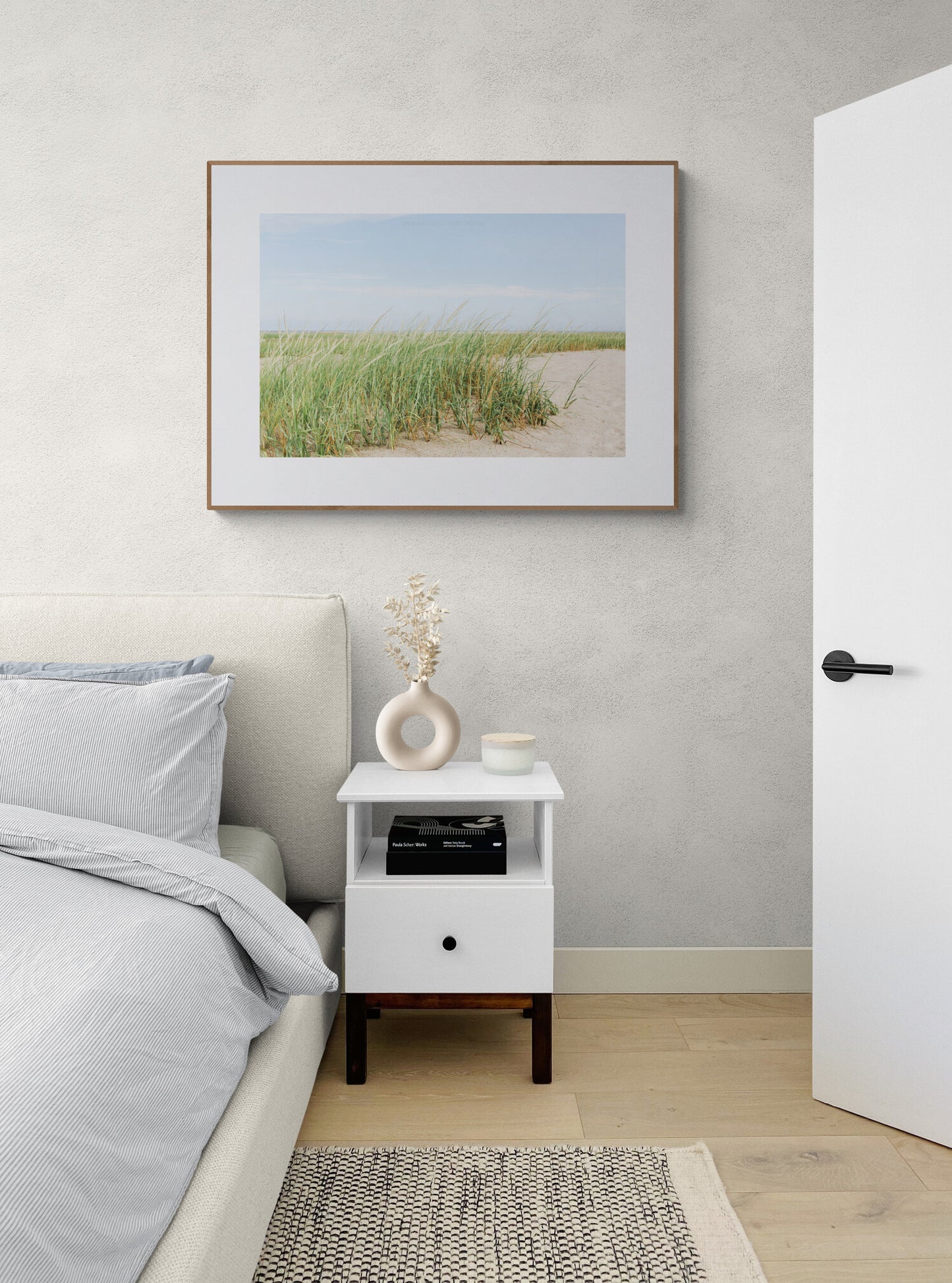 Seagrass and Sand on Cape Cod as Bedroom Wall Photography Print