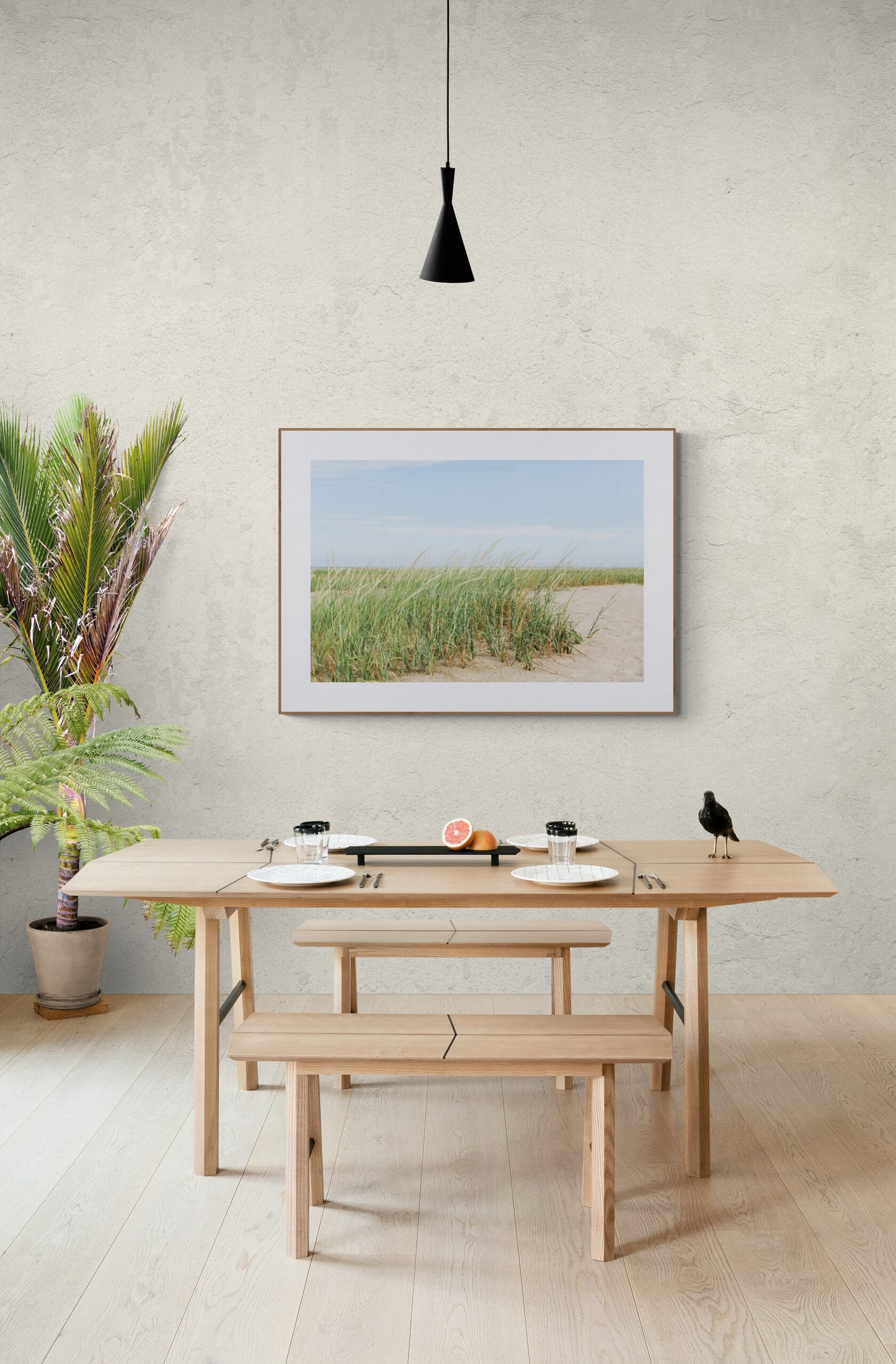 Seagrass and Sand on Cape Cod as Dining Room Wall Photography Print
