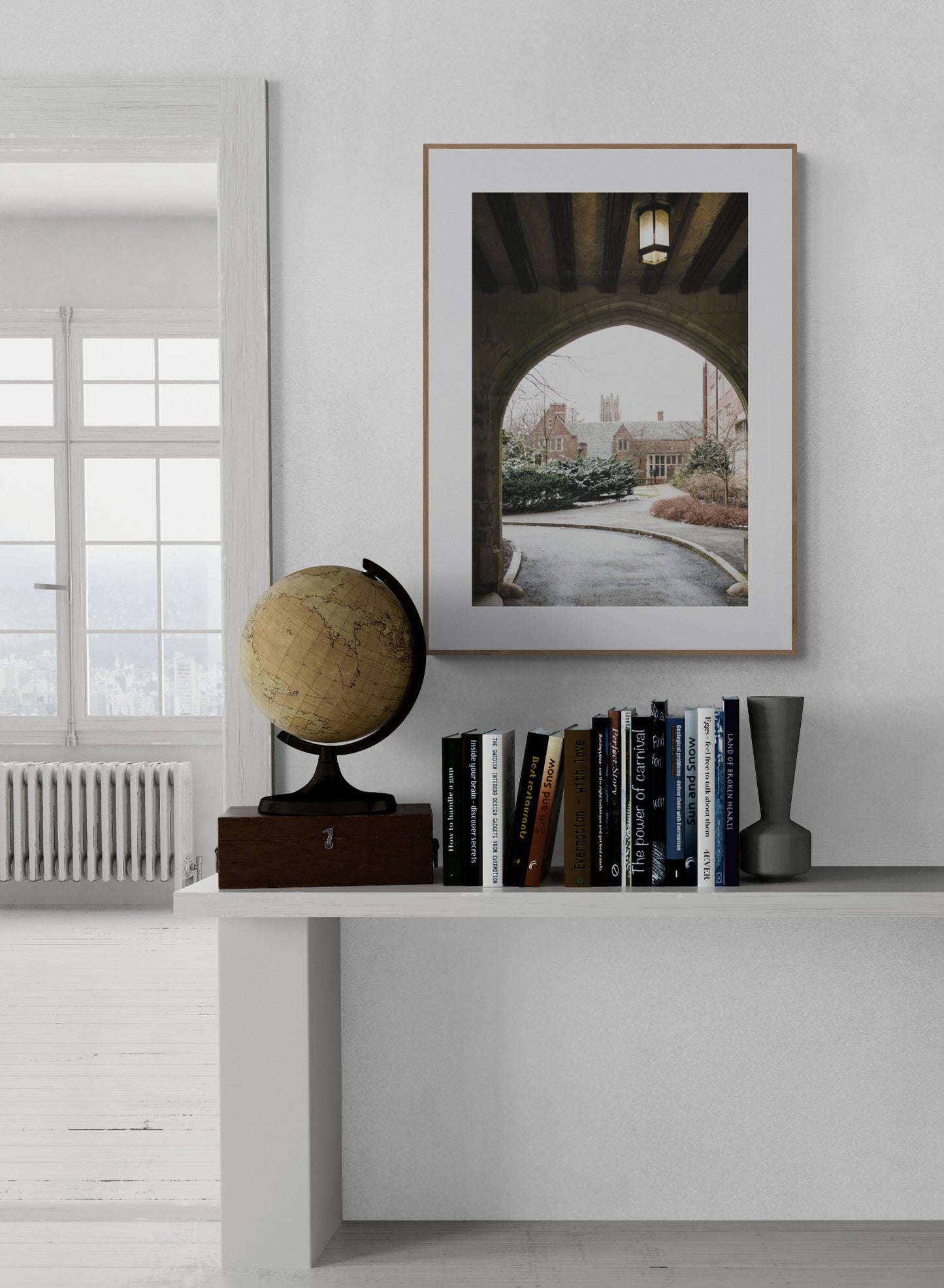 Wellesley College Photograph as Wall Art in a Home Office