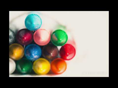 video about vibrant, colorful crayon tips photograph as wall art